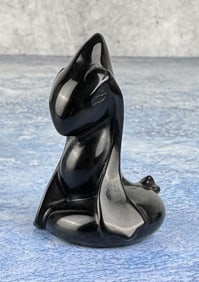 Carved Obsidian Milotic Pokemon Figure