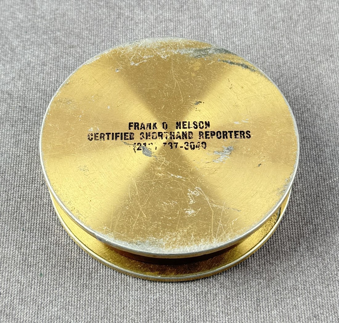 Nelson Shorthand Reporter Advertising Magnifier: 3 3/8" in diameter