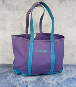 Vintage LL Bean Bote & Tote Purple & Blue