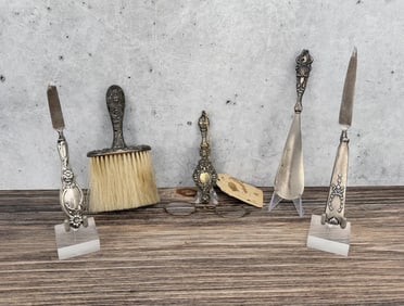 Sterling Silver Handled Vanity Sets