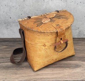 Birch Bark Fishing Creel