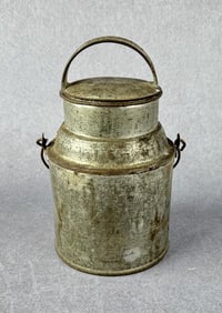 Antique Galvanized Miniature Cream Can