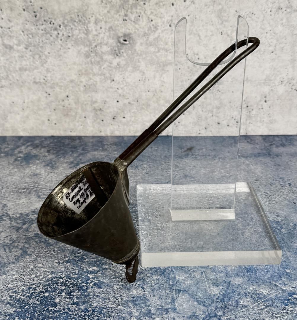 Antique Cone Ice Cream Scoop: 7 5/8" long.