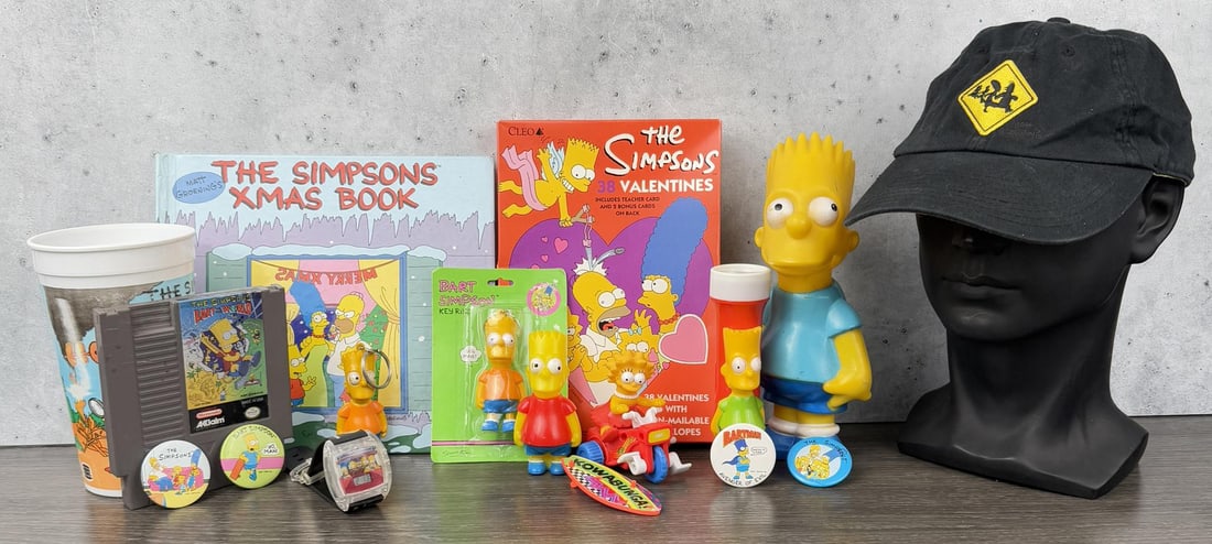 Collection of Simpsons Toys and Video Game (1 of 20)