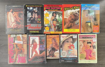 Collection of Adult Films VHS Movies