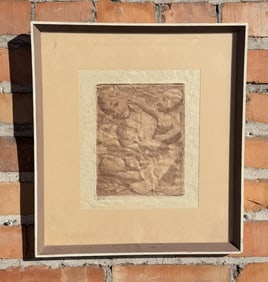 Signed Black Americana Etching