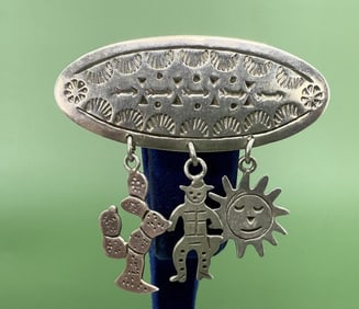 Taxco Mexico Sterling Silver Brooch