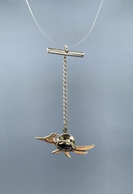 Bell Trading Post Sterling Roadrunner Tie Tack