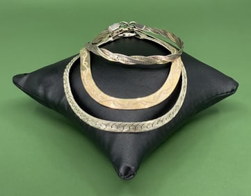 Group Of Sterling Silver Bracelets