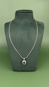 Sterling Silver Topaz Necklace