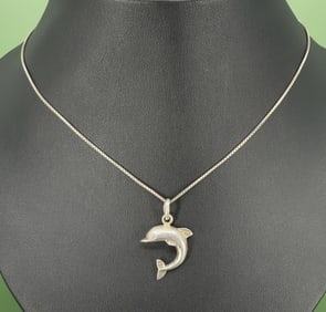 Sterling Silver Dolphin Necklace