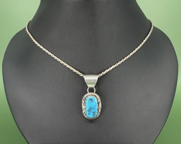 Dino Garcia Kewa Sterling Turquoise Necklace
