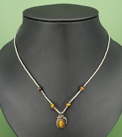 Navajo Sterling Tigers Eye Necklace