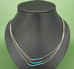 Navajo Liquid Sterling Silver Necklace