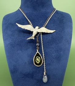 Custom Made Sterling Bird Necklace