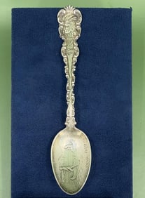 Chief Pontiac Detroit Sterling Souvenir Spoon