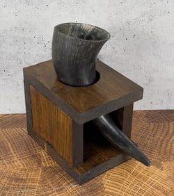 Montana Ranch Made Buffalo Horn Drinking Cup