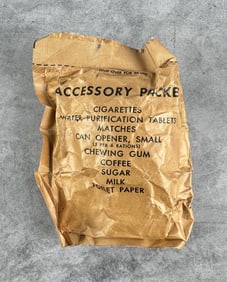 Korean War US Military Ration Accessory Packet