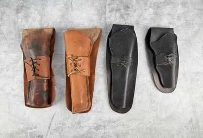 Collection of Leather Pistol Holsters