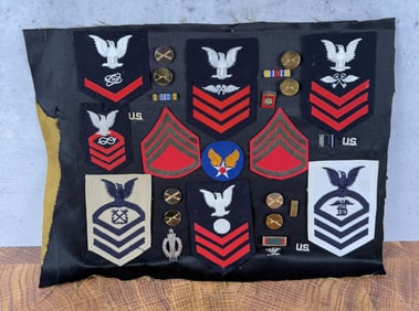 Collection of Navy Patches and Insignia