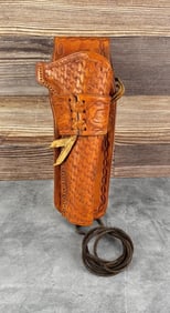 Darrel Johnson Tooled Leather Cowboy Holster