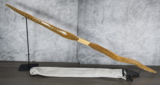 Ron Cowan Snake Skin Hardwood Longbow