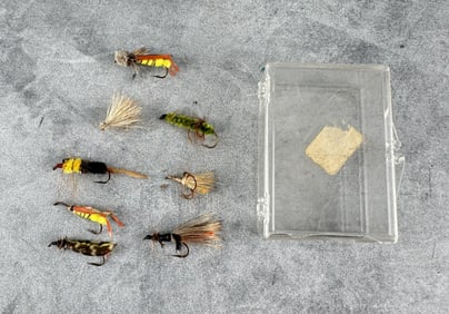 Collection of Antique Montana Trout Fishing Flies