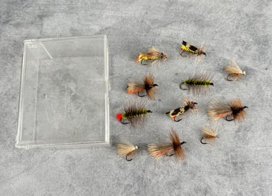 Collection of Antique Montana Trout Fishing Flies