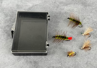 Collection of Antique Montana Trout Fishing Flies