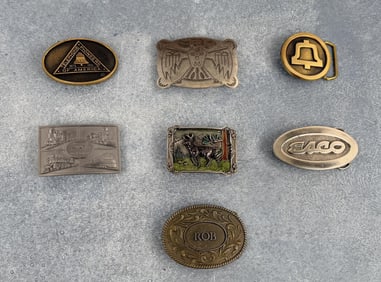 Assorted Lot of Vintage Belt Buckles