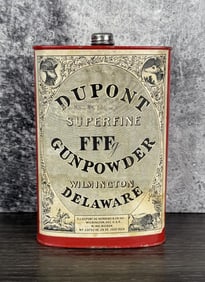 Dupont Superfine FFF Gunpowder Tin