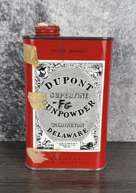 Dupont Superfine FG Gunpowder Tin