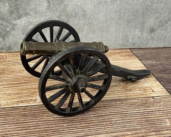 Brass and Cast Iron Desk Cannon