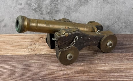 Brass Desk Signal Cannon