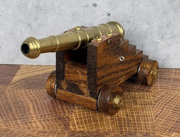 Brass Desk Signal Cannon