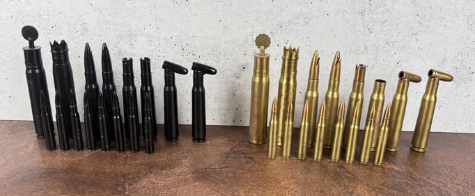 Theater Made Trench Art Cartridge Chess Set
