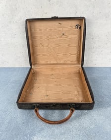 Shark Skin Leather Attache Case
