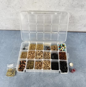 Tray Of Assorted Beads Native American Crafts