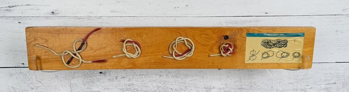 Boy Scout Knot Tying Instructional Board