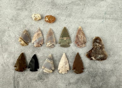 Native American Indian Arrowheads
