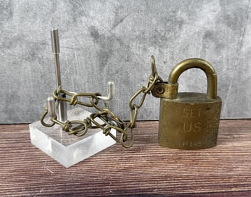 American US Army Trunk Lock
