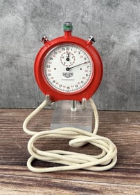 Red Heuer Trackmaster Stopwatch