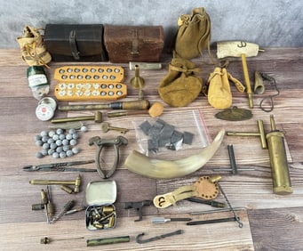 Large Group Of Blackpowder Shooting Gear