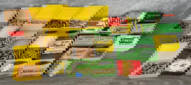 Collection of Assorted Caliber Reloading Bullets