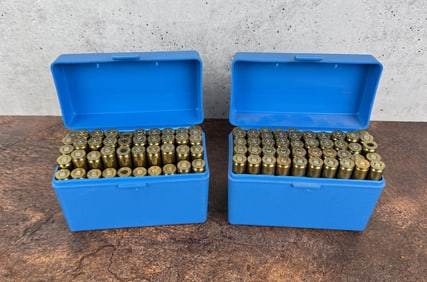 .338 Win Mag Rifle Ammo and Brass