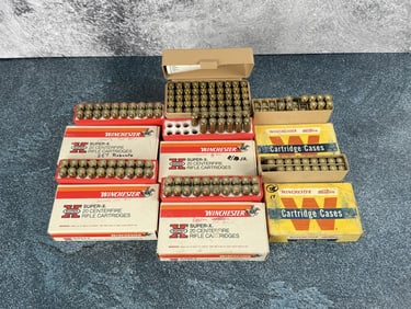 .257 Roberts Ammo and Rifle Brass