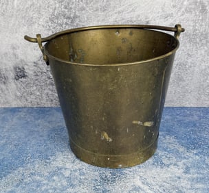 Brass Fur Trade Bucket Kettle Pot