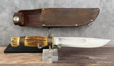 Marbles Gladstone Ideal Stag Handle Knife