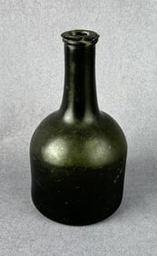 Antique Dutch Blown Glass Mallet Bottle