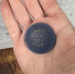 Shamrock Club Wibaux Montana Poker Chip